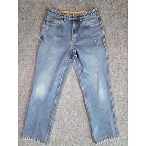 Duluth Trading Co Flex Ballroom Jeans Mens 30x29 Blue Fleece Lined Workwear